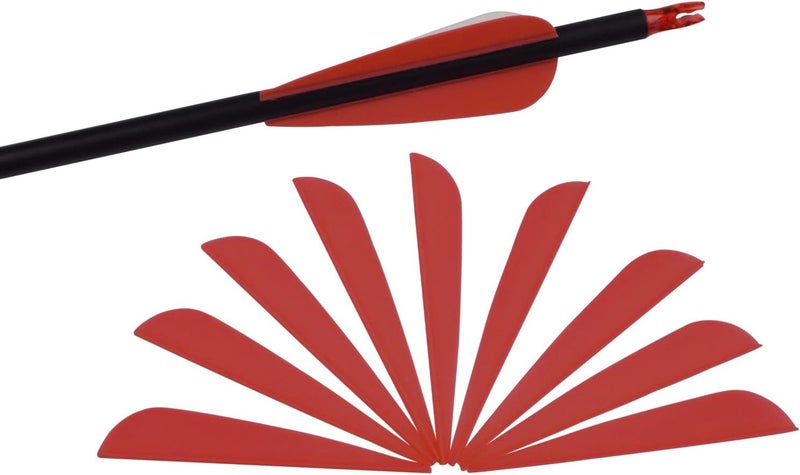 TY Archery 3 Inch Arrow Fletching Vanes Plastic Feather for DIY Archery Hunting Targeting Arrows(Pack of 50) - Image 1